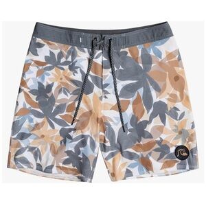 Quiksilver Men's SZ 40 Hempstretch Endless Trip 18" Boardshort Swim Trunk Floral